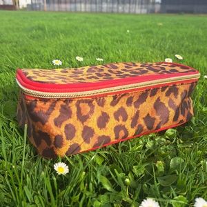 Avon - Nylon Leopard Print Makeup Bag